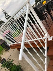 Exterior Aluminum railings-Good deal . Exterior aluminum railing