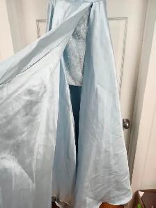 Smile Prince Light Blue Long Formal Dress Size S, EU36, US4, Bra - Photo 2