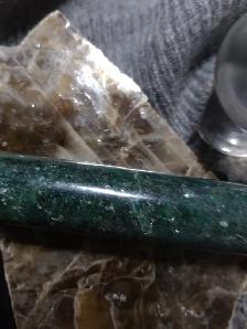 FOREST GREEN 'PIXIE ADVENTURE' ROUNDED TAPERED AVENTURINE WAND - Photo 2