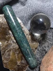 FOREST GREEN 'PIXIE ADVENTURE' ROUNDED TAPERED AVENTURINE WAND - Photo 8