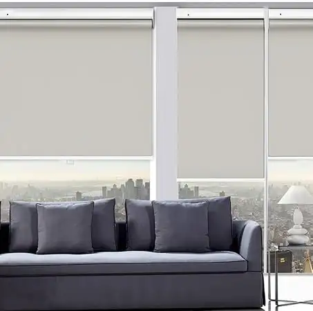 Brand New Off-White Blackout Retractable Blind From $9 to $29