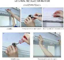 Brand New Off-White Blackout Retractable Blind From $9 to $29 - Photo 2