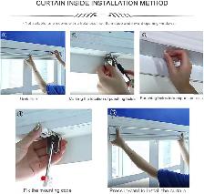 Brand New Off-White Blackout Retractable Blind From $9 to $29 - Photo 5