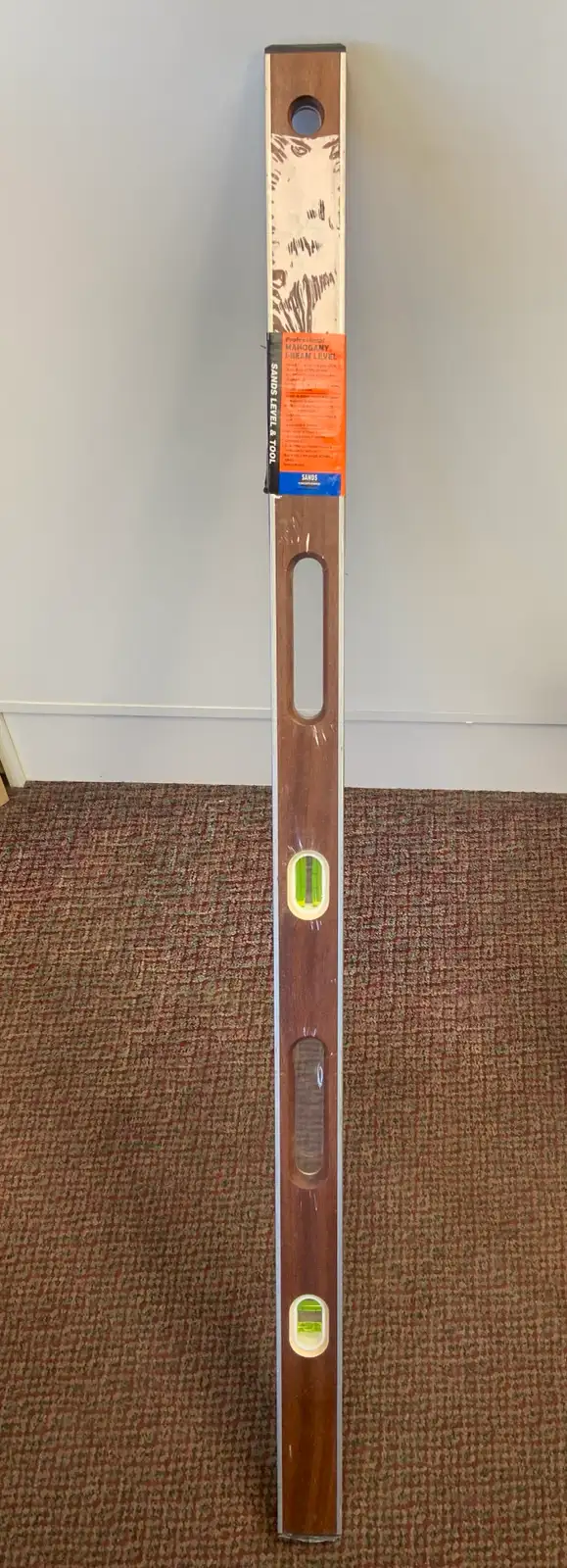 Sands Mahogany I beam Level