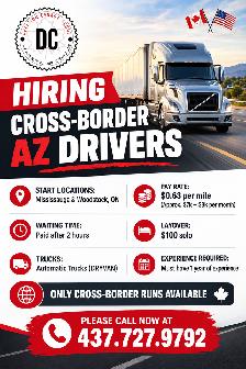 Cross-Border Drivers- Mississauga & Woodstock, ON