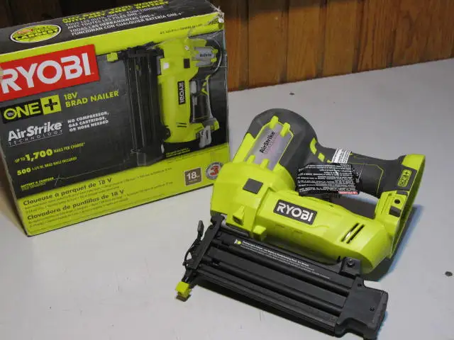 RYOBI 18V 18-Gauge Cordless Brad Nail, Brand New (Tool Only)