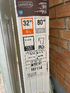 80x32 steel door good for exterior or interior. - Photo 2