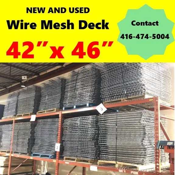 USED Wire Mesh Decking Deck 42'x46' for Pallet Racking