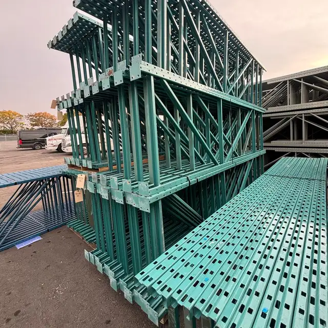12' High x 42' USED REDIRACK Upright Frames Pallet Racking