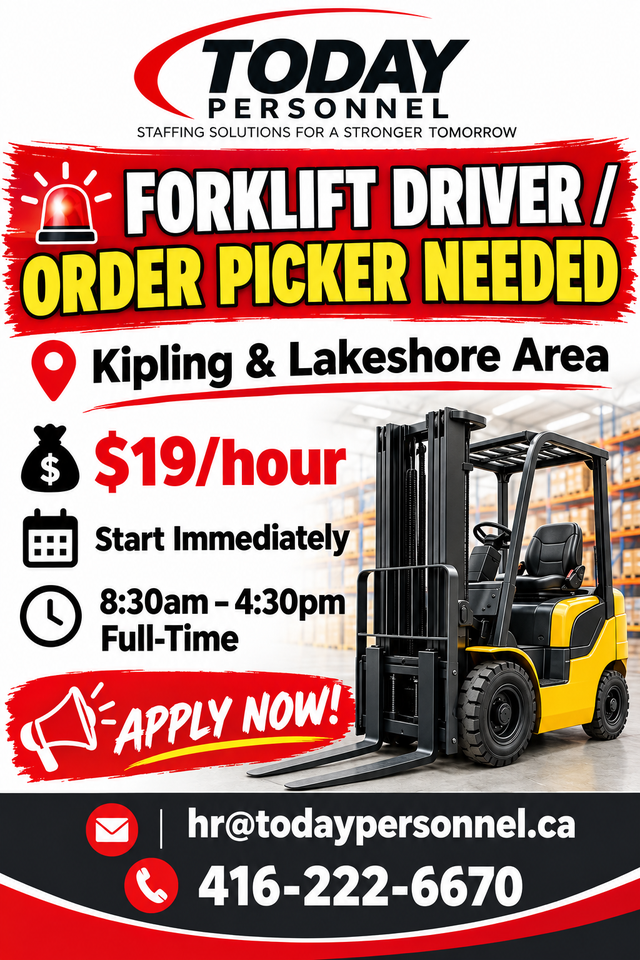 Forklift Driver / Order Picker