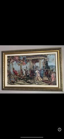 Vintage framed needlepoint - Photo 6