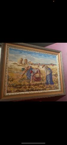 Vintage framed needlepoint - Photo 8
