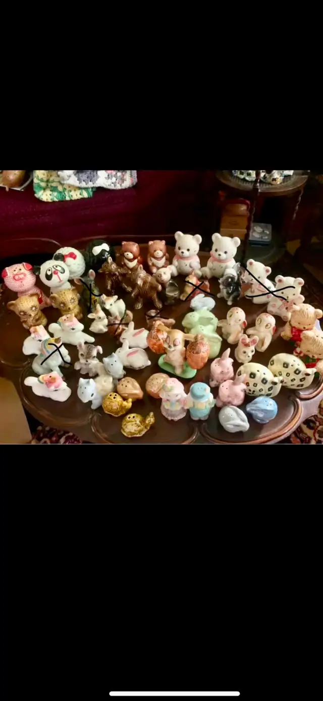 100’s of vintage salt and pepper shakers