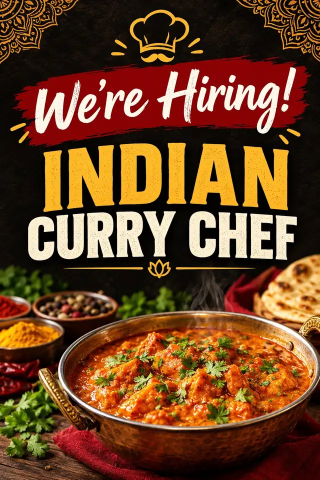 Hiring: Indian chef / cook