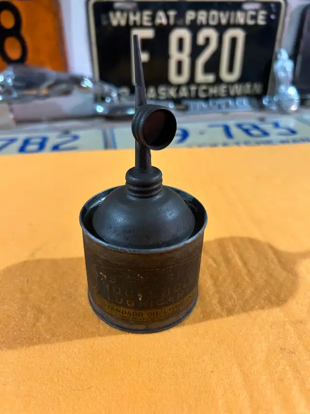 Vintage standard oil can