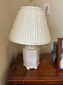 Classic Patterned Ceramic Table Lamp Set