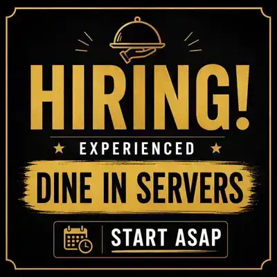 Hiring : Front server staff