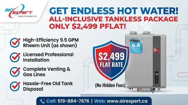 WATER HEATER WATER HEATER TANKLESS WATER HEATER INSTALLED