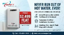 WATER HEATER WATER HEATER TANKLESS WATER HEATER INSTALLED