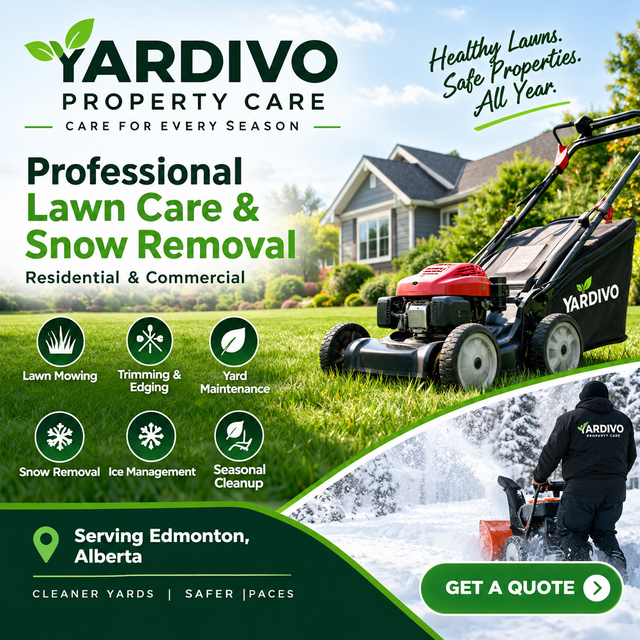 Snow removal Edmonton | YARDIVO property care