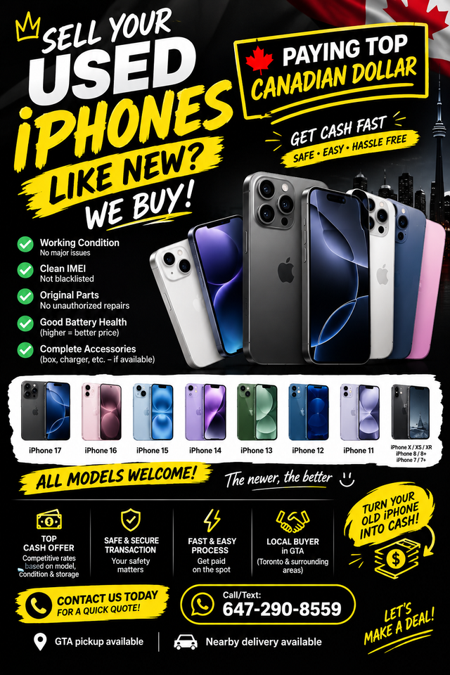 SELL YOUR iPHONE  | TOP $$ PAID | GTA
