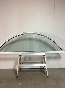 9654FP Fenêtre Fixe PVC Blanc 80 1/4 x 23 3/4 Éllipse - Photo 2