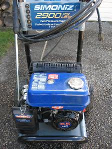 Simoniz  Gas  Pressure  Washer  For  Sale