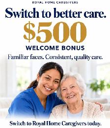 Refer a Home Care Client (or Switch) and get $500