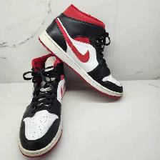 Nike Air Jordan 1 Mid Metallic Red Gym Size 13  Red Black White