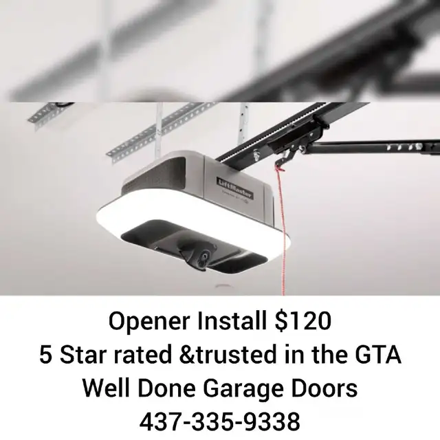 Garage Opener Install $120