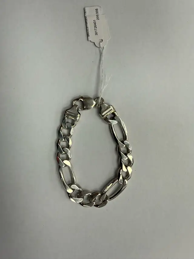 Bracelet en argent Sterling 925 - Mailles Figaro