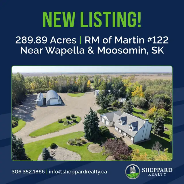 Beautiful Yard & Residence | 2 Quarters of Farmland