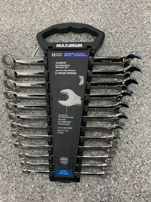 Maximum 12" Metric Wrench Set