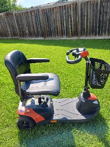 For sale 2 Mobility Scooters, one foldable, one not.