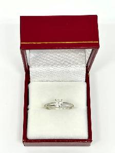 14k WG Classic Effy Diamond Solitaire  Ring - Photo 2