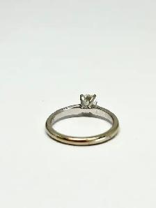 14k WG Classic Effy Diamond Solitaire  Ring - Photo 4