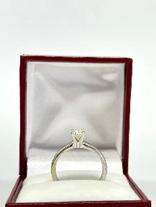 14k WG Classic Effy Diamond Solitaire  Ring - Photo 5