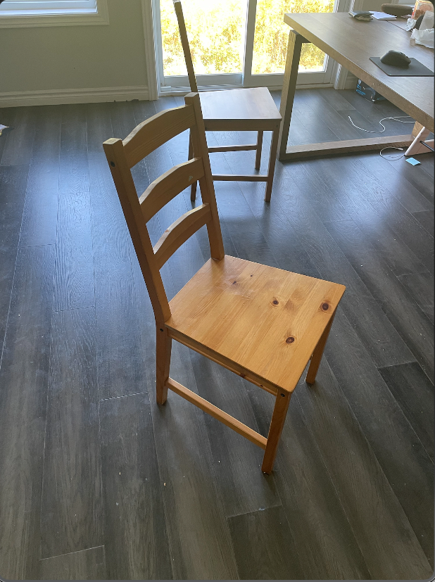 Wooden Dining Chairs from IKEA (set of 4)