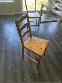 Wooden Dining Chairs from IKEA (set of 4)