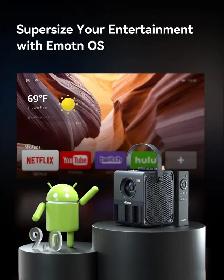 Brand New Emotn Cordless Smart Projector For Sale - Photo 8