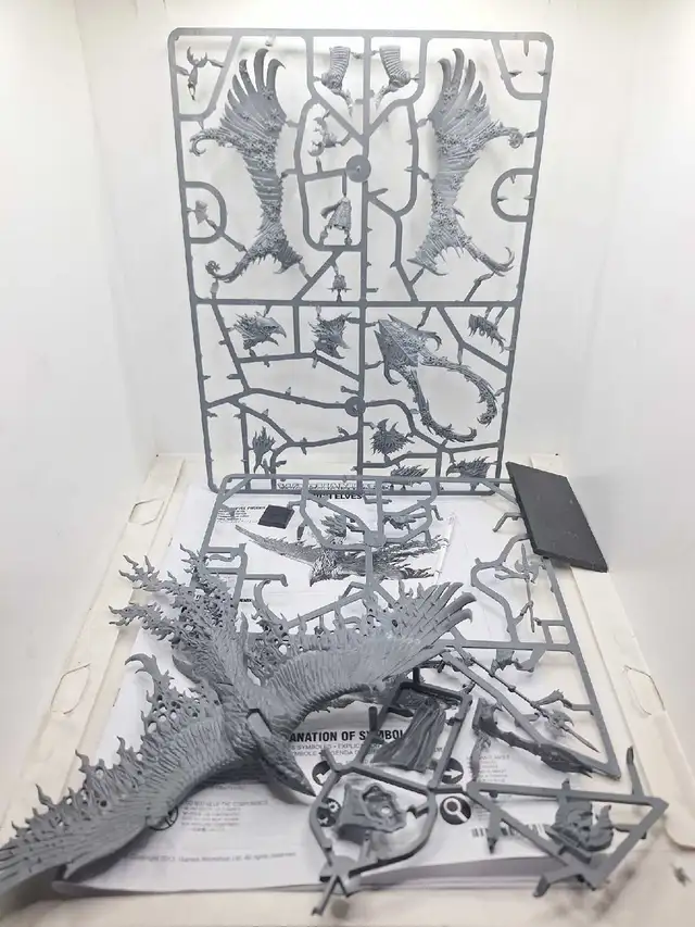 Warhammer Oldworld Fantasy AoS Half Assembled Flamespyre Phoenix