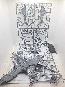 Warhammer Oldworld Fantasy AoS Half Assembled Flamespyre Phoenix