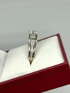 14k W/G Charm Diamond Ring - Photo 5