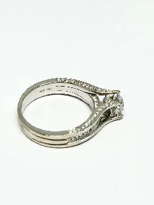 14k W/G Charm Diamond Ring - Photo 7