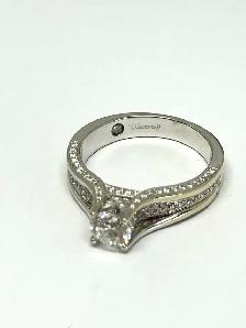 14k W/G Charm Diamond Ring - Photo 8
