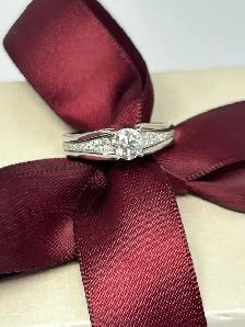 14k W/G Charm Diamond Ring - Photo 10