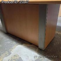 96' Maple Boardroom Boat Shaped Table w/ Power & Data Grommet - Photo 3