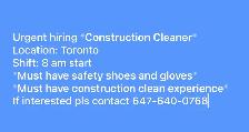 Construction Cleaner