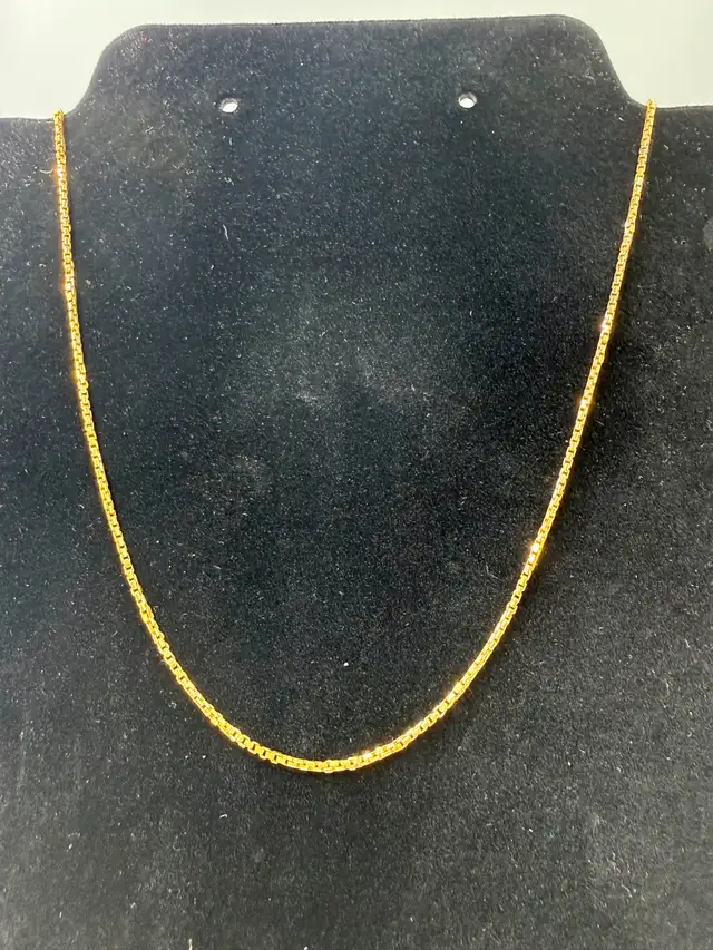 18K Gold Box Chain~20'