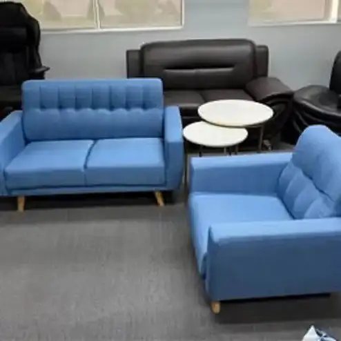 BRAND NEW 2 PC SET LOVE SEAT AND SIDE CHAIR  IDEAL FOR CONDOS.